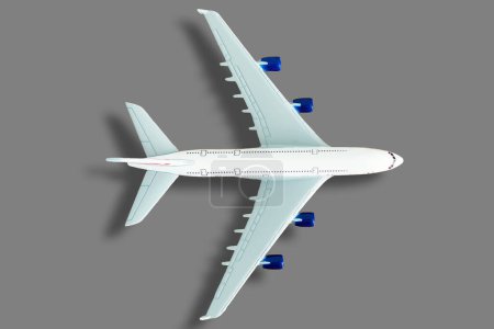 Photo for Airplane isolated on dark background. - Royalty Free Image