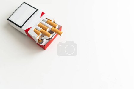 Photo for A close up image of a packet of cigarettes.Isolated. High quality photo - Royalty Free Image