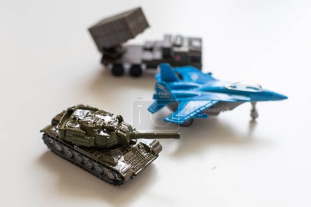 Models for assembly. Assembled scale models of military equipment, KIT models. High quality photo
