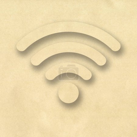 Photo for Wifi icon symbol on white background - Royalty Free Image