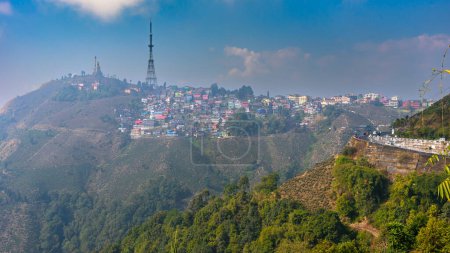 Photo for View of Hill Station Buildings in India. - Royalty Free Image