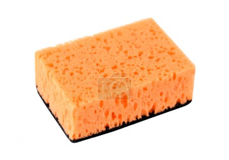 Sponge for dishware washing, isolated on a white background