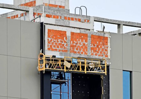 Gondole suspendue de construction de berceau de plate-forme, ZLP sur le mur