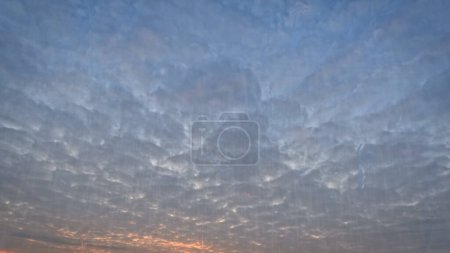 rainfall on sky with clouds - pretty weather bg - photo of nature