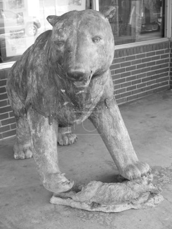 Photo for Johnson City, Tennessee, United States      2022-03-20     Bear sculpture. - Royalty Free Image