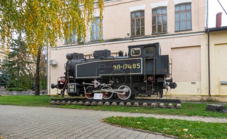 Photo for Kyiv, Ukraine. October 25, 2022. A shunting locomotive on the territory of the Kyiv Polytechnic Institute. - Royalty Free Image