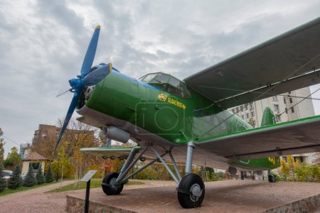 Photo for Kiev, Ukraine. October 25, 2022. An-2 aircraft in the Polytechnic Museum of NTUU KPI - Royalty Free Image