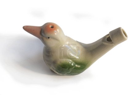 Téléchargez les photos : Traditional water whistle for children in the form of a bird made of ceramics - en image libre de droit