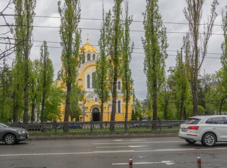 Photo for St. Vladimir's Cathedral on Shevchenko Boulevard in Kyiv in the spring - Royalty Free Image