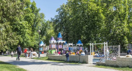 Photo for Kiev. Ukraine. May 2, 2024 Children's playground in Shevchenko park - Royalty Free Image