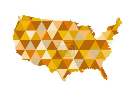 Ilustración de EE.UU. mapa vector ilustración - Imagen libre de derechos