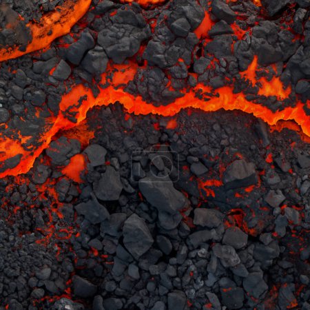 Téléchargez les photos : Vue de dessus du fond magma - en image libre de droit