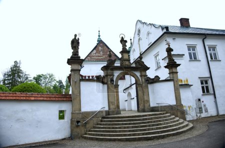 Medieval buildings of the Cistercian Abbey Monastery in Szczyrzyc,Among the picturesque hills of the Beskid Wyspowy on the Stradomka River there is one of the oldest abbeys in Poland in Strzyrzyc.