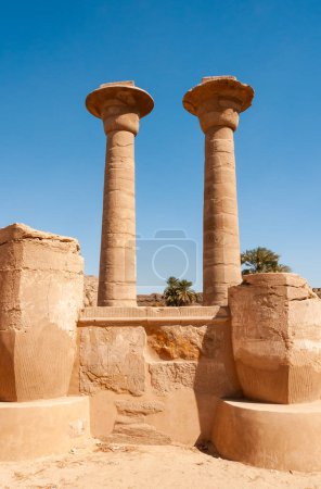 Photo for EGYPT,  LUXOR - MARCH 01, 2019:  restored ruins of an ancient Egyptian temple in Luxor, Egypt - Royalty Free Image