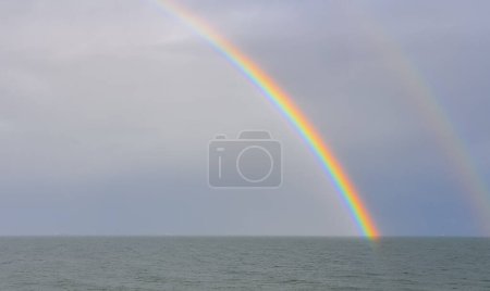 Photo for Multicolored rainbow over the sea, Black Sea - Royalty Free Image