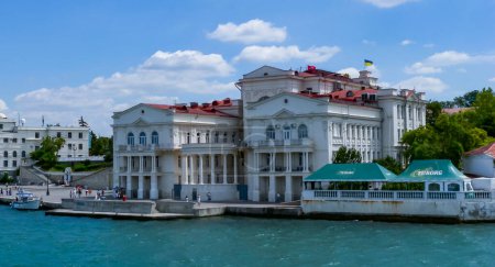 Photo for SEVASTOPOL, CRIMEA - JUNE 26, 2012: Palace of Childhood and Youth or Palace of Pioneers on the embankment in Sevastopol, Crimea - Royalty Free Image