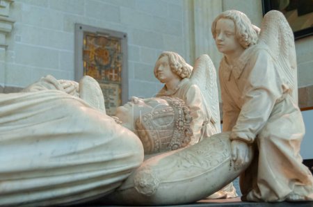 Photo for FRANCE, NANTES -  SEPTEMBER 12, 2017:  Tomb of Francis II, Duke of Brittany, at the cathedral of St. Peter in Nantes, France - Royalty Free Image