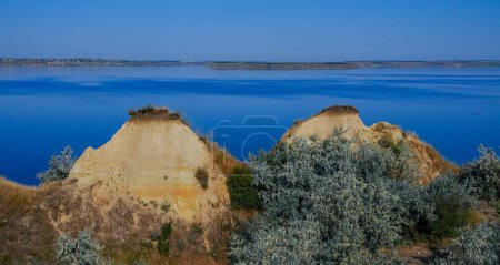 Photo for Clay "Camel rocks" on the bank of the Tiligul estuary - Royalty Free Image