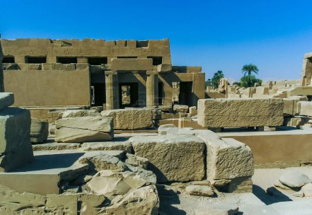 Photo for LUXOR, EGYPT - NOVEMBER 10, 2004: ruins of an ancient Egyptian temple in Luxor, Egypt - Royalty Free Image