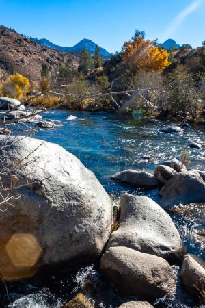 Mountain River in the Sierra Nevada Mountains, California,  Western United States