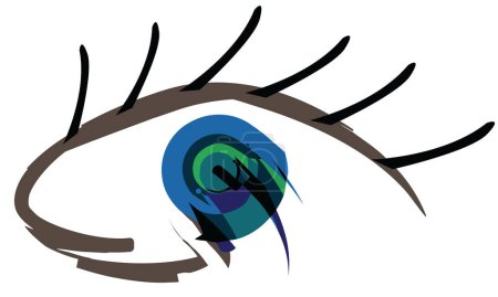 Illustration for Abstract artistic  eye logo - Royalty Free Image
