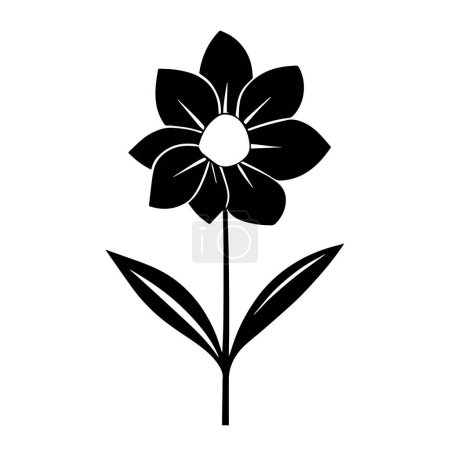 Photo for Sleek flower outline icon in scalable vector format for easy use. - Royalty Free Image