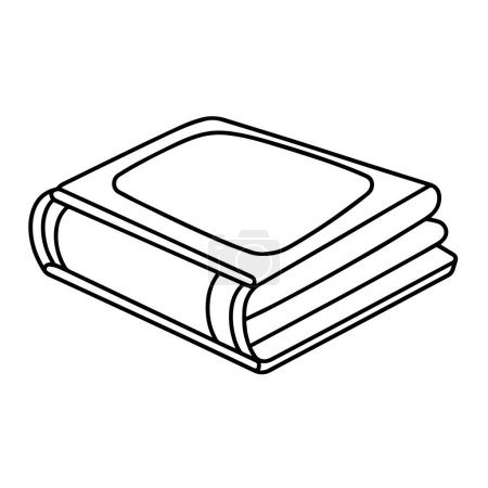 Sleek book outline icon in scalable vector format.