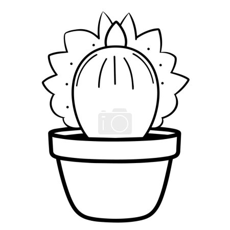Photo for Sleek plant pot outline icon in scalable vector format. - Royalty Free Image