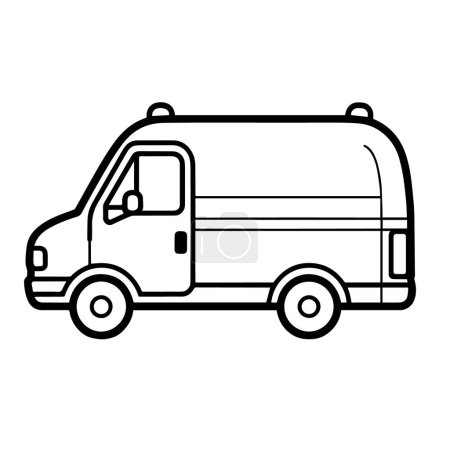 Vektor-Illustration eines Ambulanzsymbols, perfekt für medizinische Projekte.