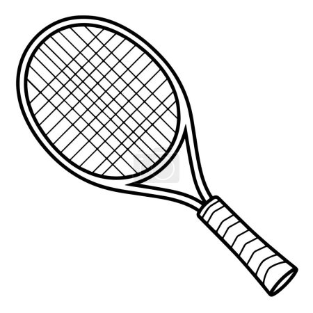 Illustration for Sporting equipment symbol. Clean line art design element. - Royalty Free Image