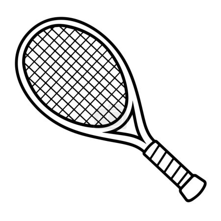 Sporting equipment symbol. Clean line art design element.