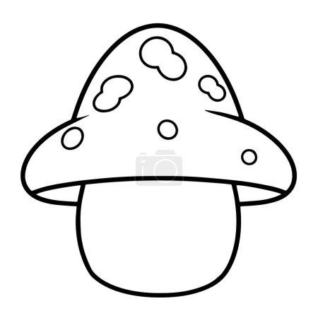 Photo for Vector illustration of an adorable mushroom. - Royalty Free Image