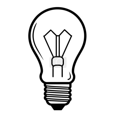 Illustration for Vector illustration featuring an outline icon of the concepts of idea, innovation, and invention. - Royalty Free Image