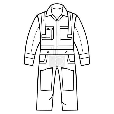 Saubere Darstellung von Arbeitskleidung, ideal für einheitliche Logos.