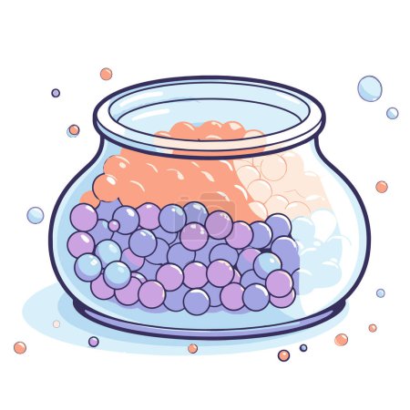 Ilustración de Ilustración vectorial crujiente del icono del caviar, ideal para envases de alimentos o logotipos de restaurantes de lujo. - Imagen libre de derechos