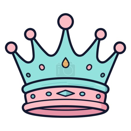 Ilustración de Vector detallado de un icono de corona de rey, ideal para gráficos majestuosos y reales. - Imagen libre de derechos