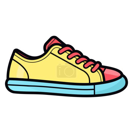 Illustration for An outline vector icon for male shoes, showcasing typical shoe designs for men with clean and straightforward look. - Royalty Free Image