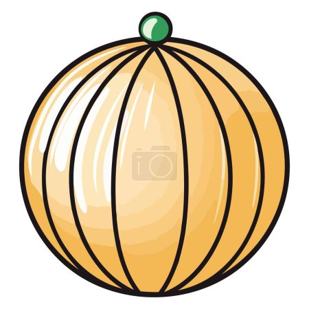 A vector based icon of an onion bulb, featuring a simple outline with layers and roots