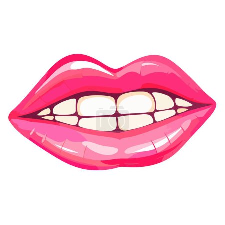 A vector based icon of an open mouth, featuring a simple outline with a wide open shape, symbolizing talking