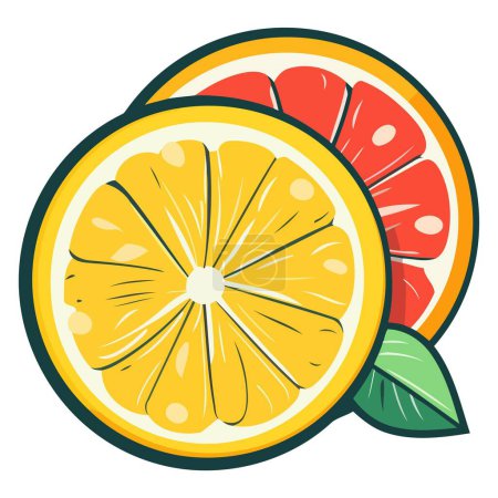Ilustración de una fruta tropical vibrante, entera, perfecta para gráficos vectoriales.