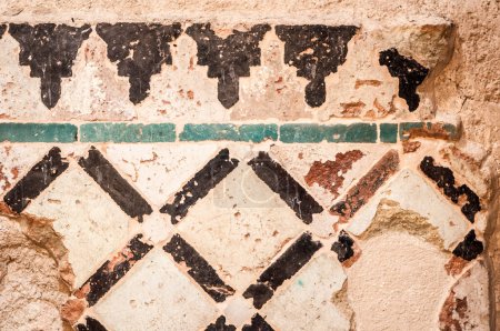 Photo for Arabic pattern old wall. Natural light - Royalty Free Image