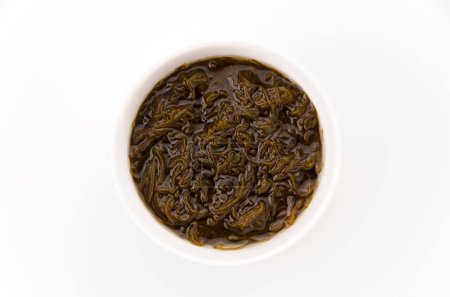 Téléchargez les photos : Nourriture japonaise, Mozukusu, vinaigre d'algues Mozuku - en image libre de droit