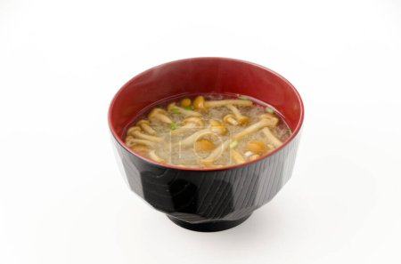 Comida japonesa, sopa de miso Nameko