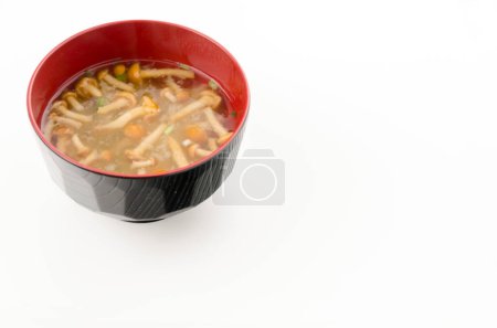 Comida japonesa, sopa de miso Nameko