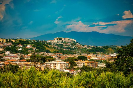 Scenic view of Minturno, Latina, Lazio, Italy.