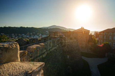 Photo for Angioino Aragonese Castle in the town of Agropoli. - Royalty Free Image