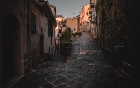 Photo for Streets of the old town of Agropoli in Italy. - Royalty Free Image