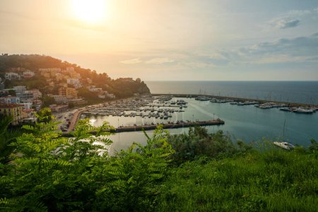 Photo for View of the city of Agropoli from the hillside. - Royalty Free Image