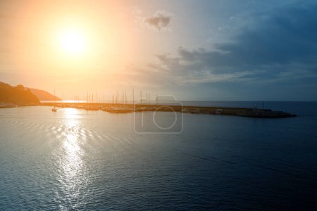 Photo for Marina bay for boats in the town of Agropoli. - Royalty Free Image