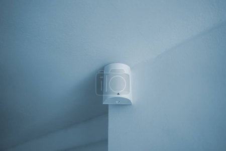 Photo for Passive infrared sensor at the wall. - Royalty Free Image